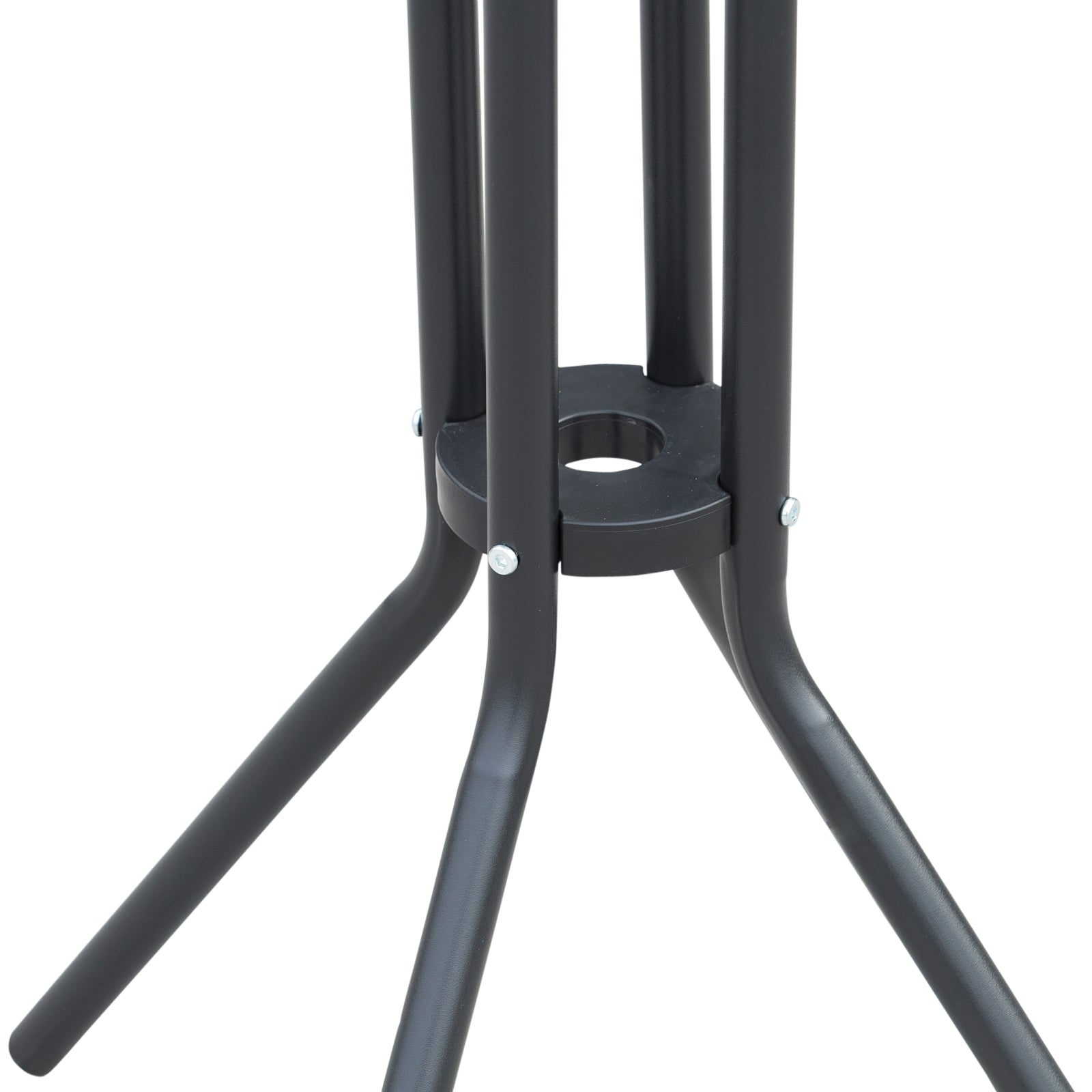 3 Piece Bar Height Outdoor Bistro Set for 2, Charcoal Gray