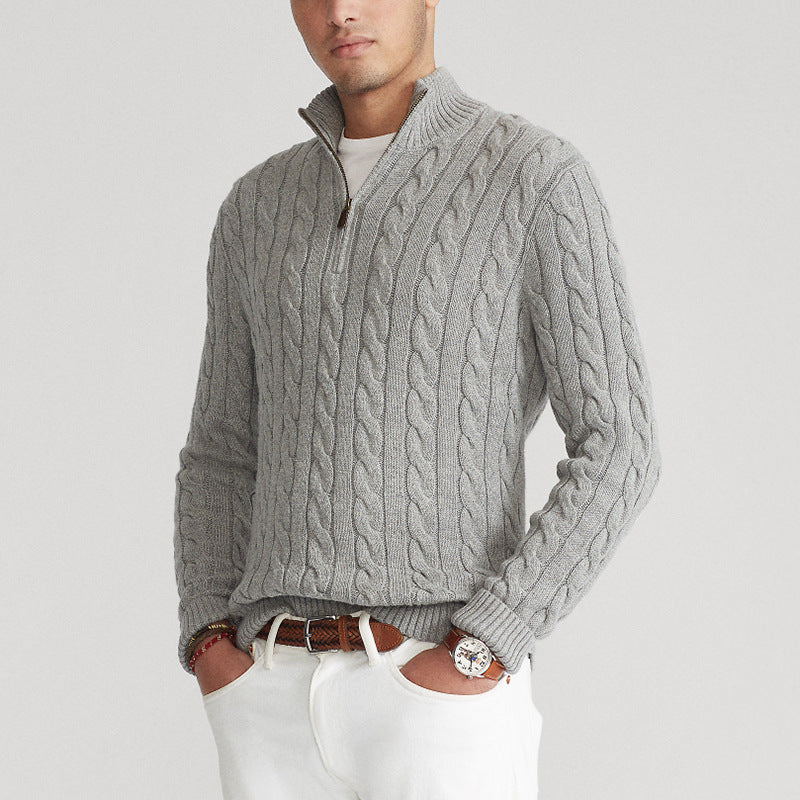 New Men's Warm Thick Needle Turtleneck Sweater Men