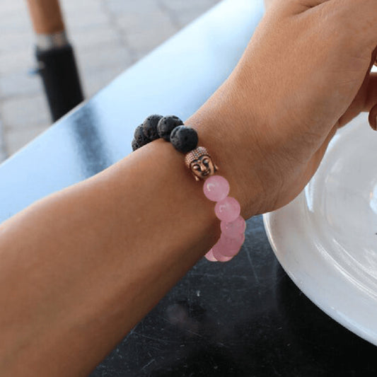 Natural stone beaded bracelet