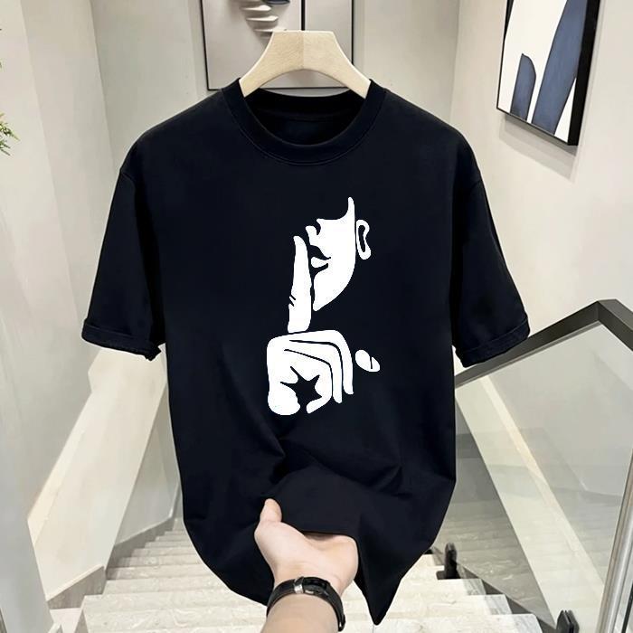 Men's Cotton Printed Short-sleeved T-shirt