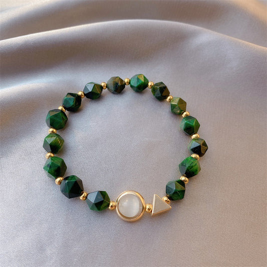 Light luxury green gemstone bracelet