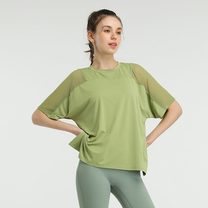 Spring And Summer Fashion Quick-Drying Stretch Lose Running Blouse T-shirt