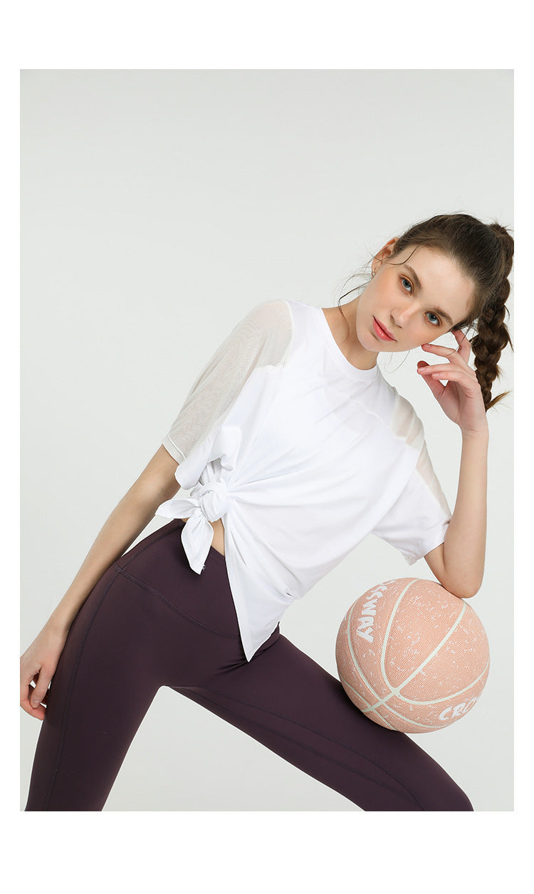 Spring And Summer Fashion Quick-Drying Stretch Lose Running Blouse T-shirt