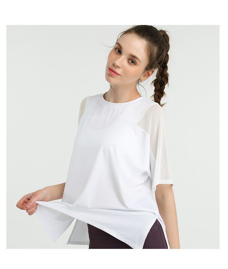 Spring And Summer Fashion Quick-Drying Stretch Lose Running Blouse T-shirt