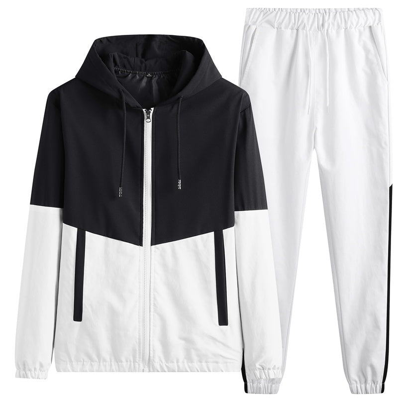 Men's Hooded Sportswear Jacket&Harem Pants Men's Fashion New Men's Sportswear