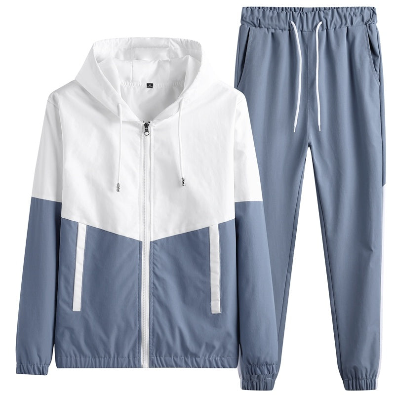 Men's Hooded Sportswear Jacket&Harem Pants Men's Fashion New Men's Sportswear