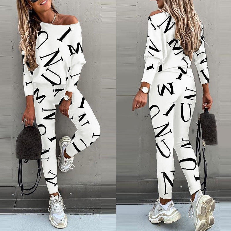 Ladies Autumn Winter Two Piece Set Women Casual Sport Suit