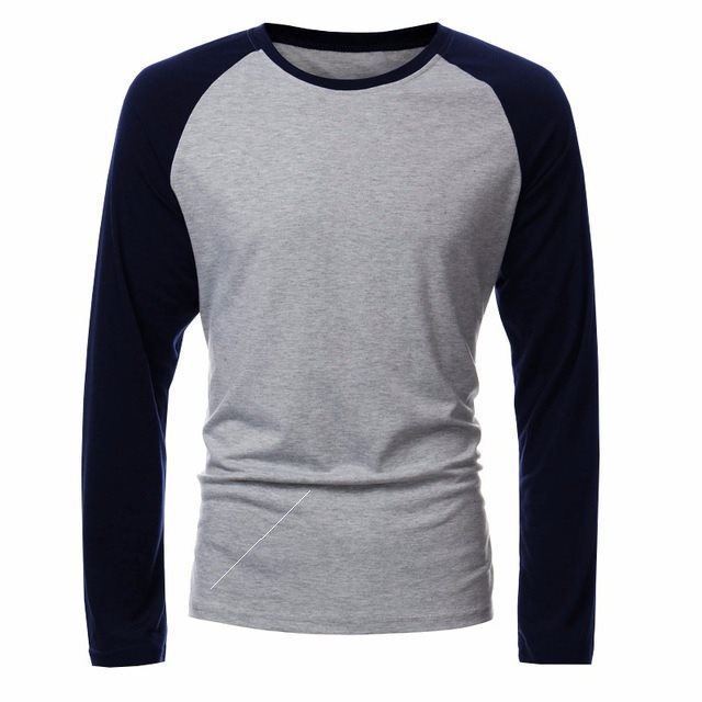 Men's Casual Long Sleeve Round Neck Skin Care T-Shirt