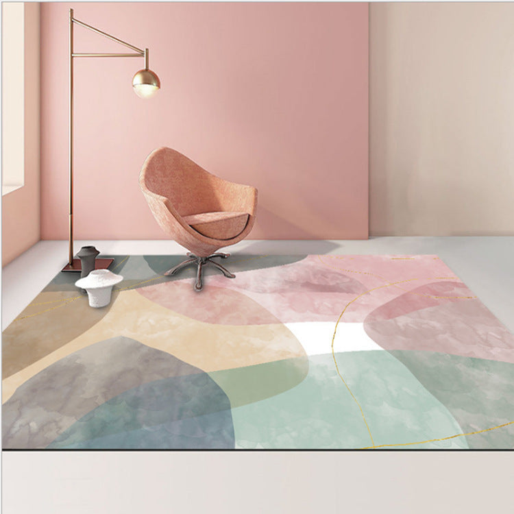 Abstract Geometric Carpet Modern Living Room Coffee Table