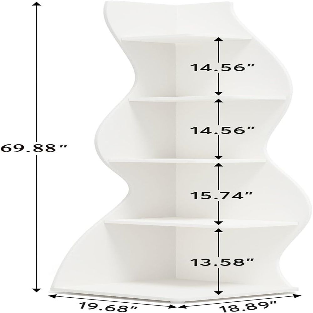Bookshelf,Wall Corner Bookshelf