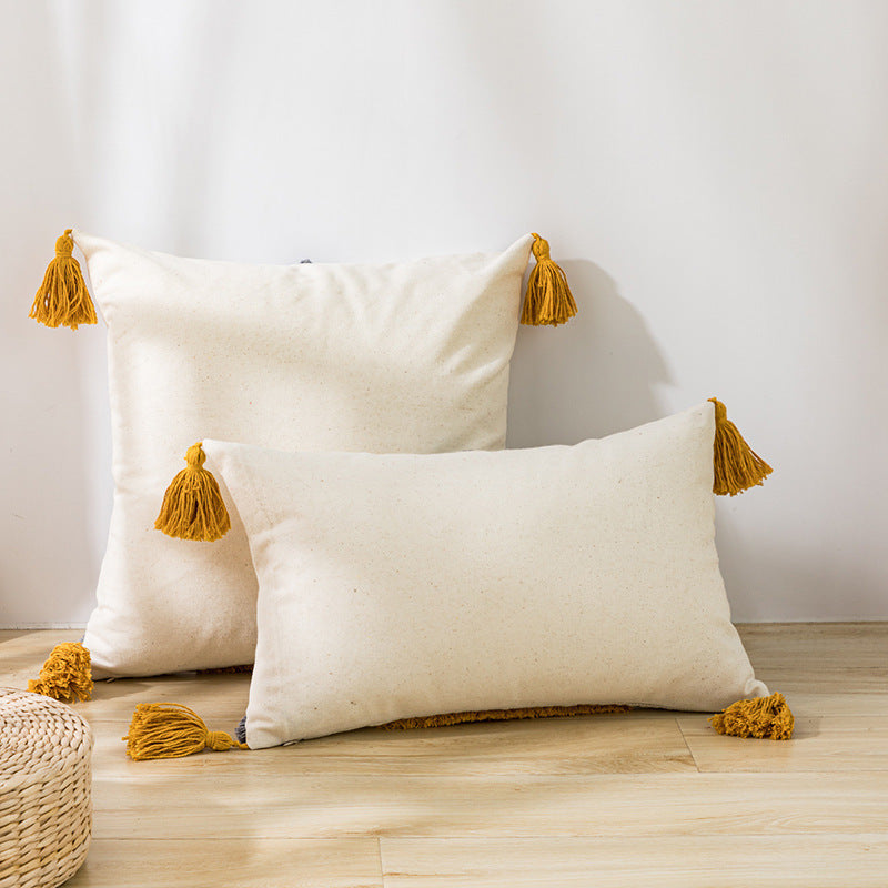 Home Bohemian Tufted Pillow Cover