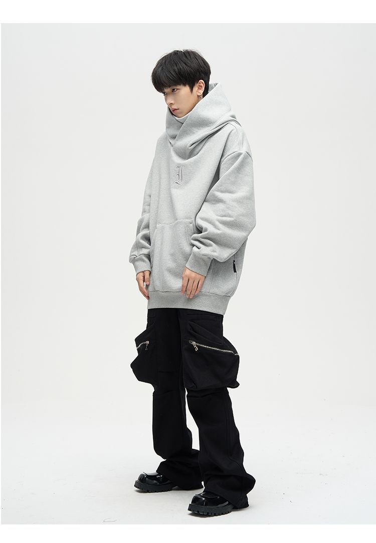 American High Street Heavy Fleece-lined Thickened Hooded Sweatshirt