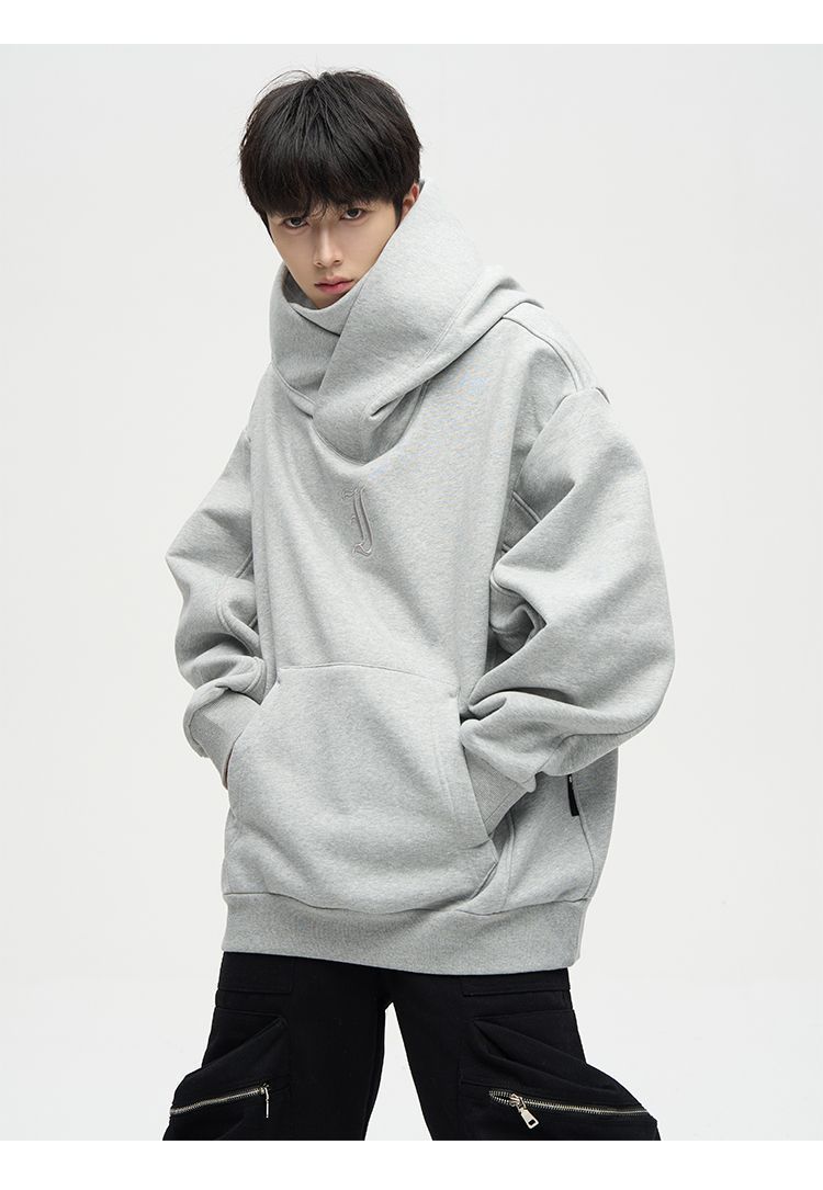 American High Street Heavy Fleece-lined Thickened Hooded Sweatshirt