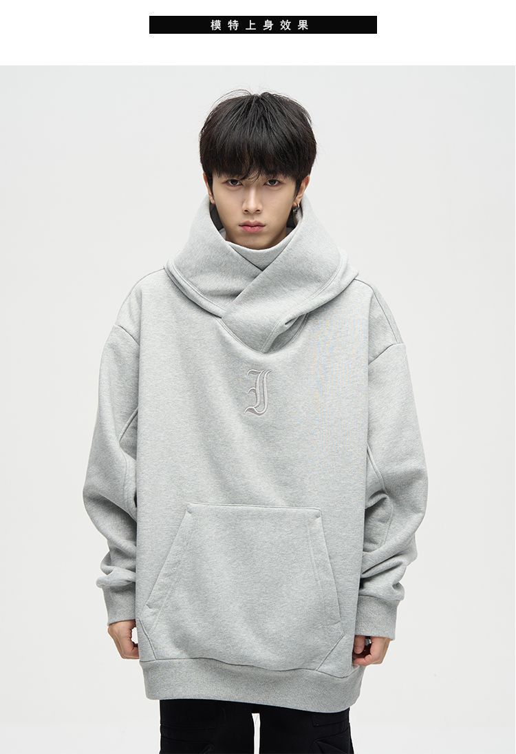 American High Street Heavy Fleece-lined Thickened Hooded Sweatshirt