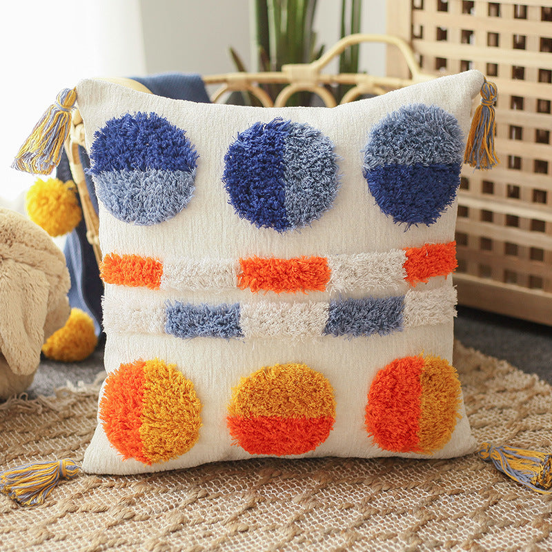 Patterned lumbar pillow case