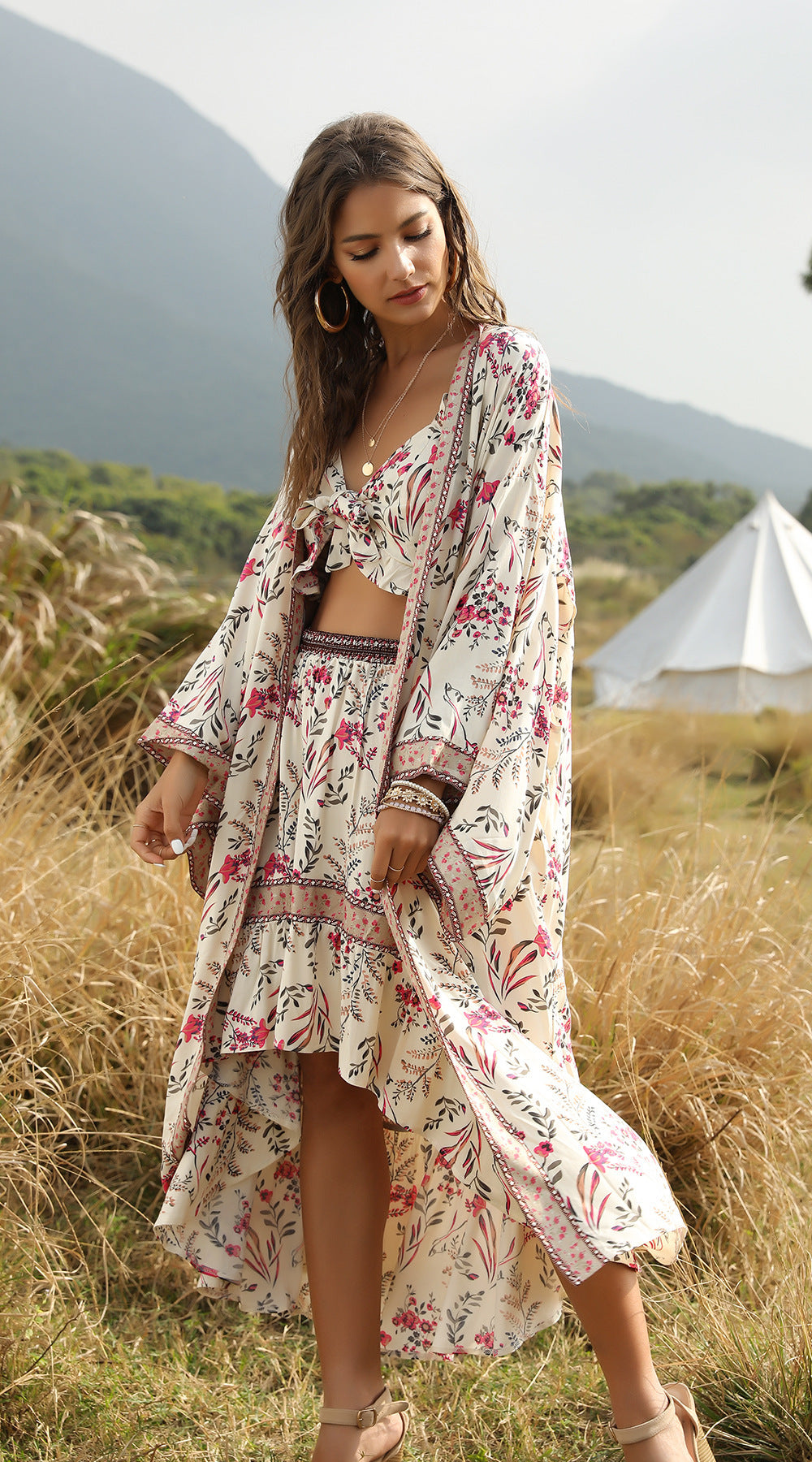 Bohemian women's two-piece suit