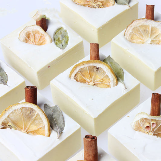 New Cinnamon Lemon Handmade Cold Process Soap