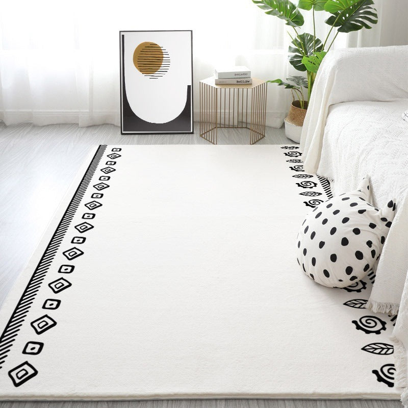 Home Bedroom Door Printed Non-slip Carpet