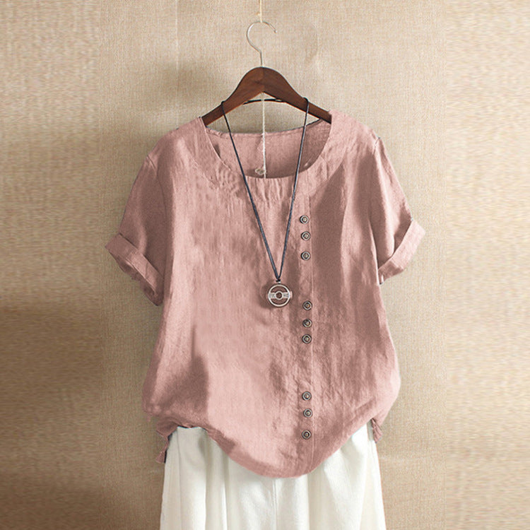 Cotton short sleeve T-shirt