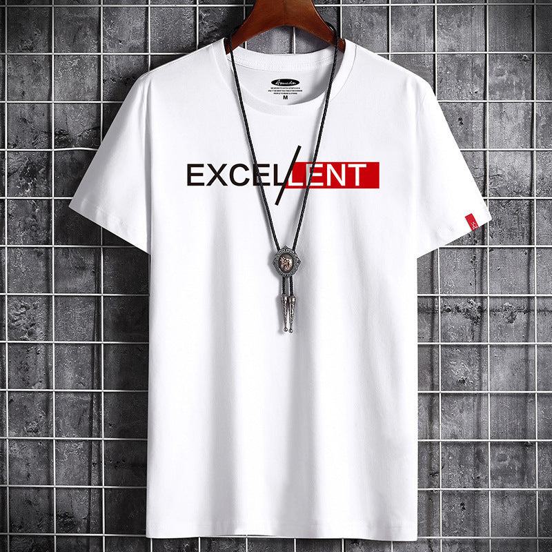 Cotton Summer Men's Short-sleeved T-shirt Bottoming Shirt Top Clothes For Men