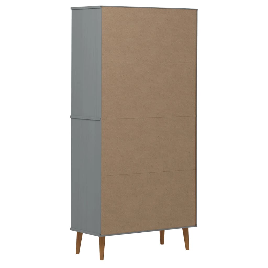 bookshelf MOLDE 85x35x170.5 cm solid pine wood