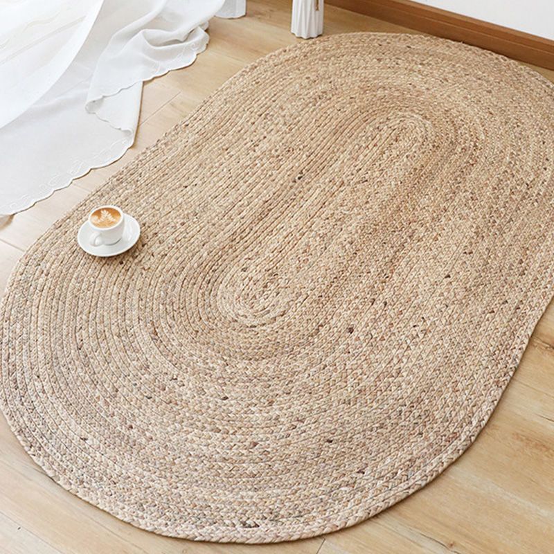 Water Reed Hand-woven Straw Oval Carpet