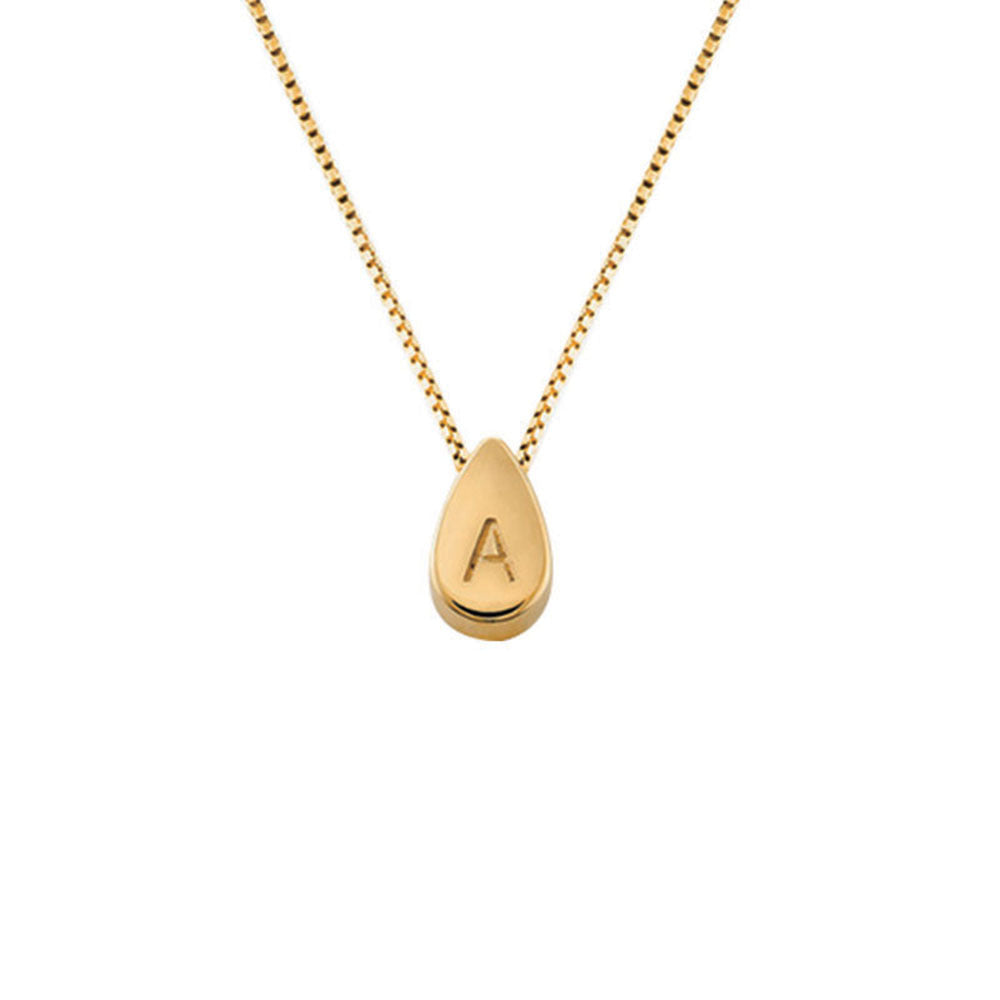 Personalized Custom Letter Engraved Geometric Necklace