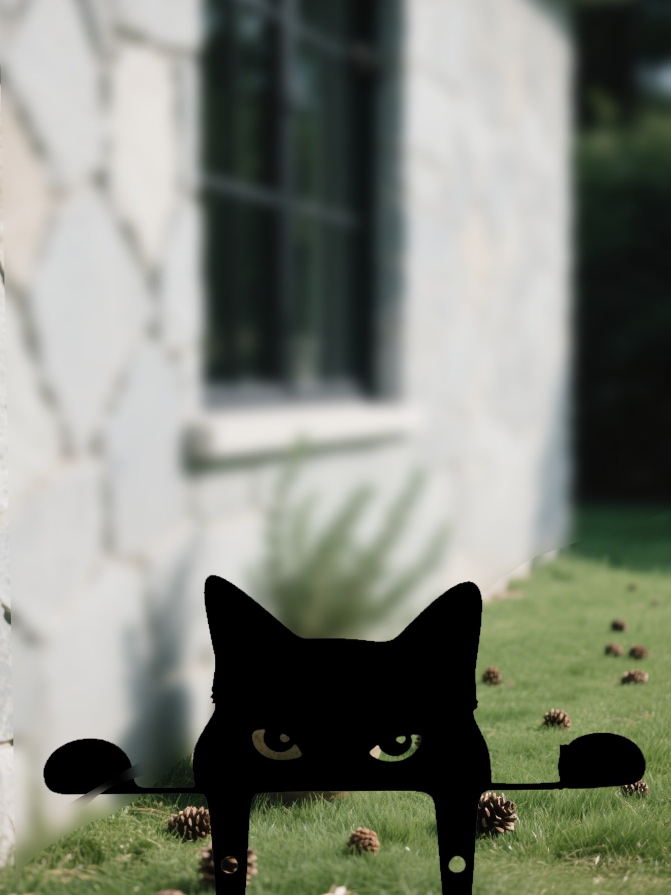 Pawsitively Purrfect Whimsical Metal Cat Garden Decor