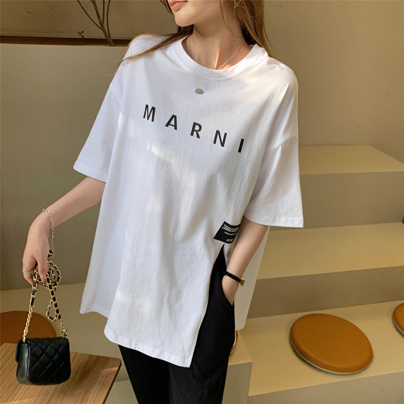 Casual Top T-shirt With Short Sleeves Women