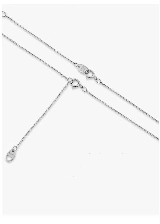 S925 Silver V-shaped Moissanite Pendant Necklace