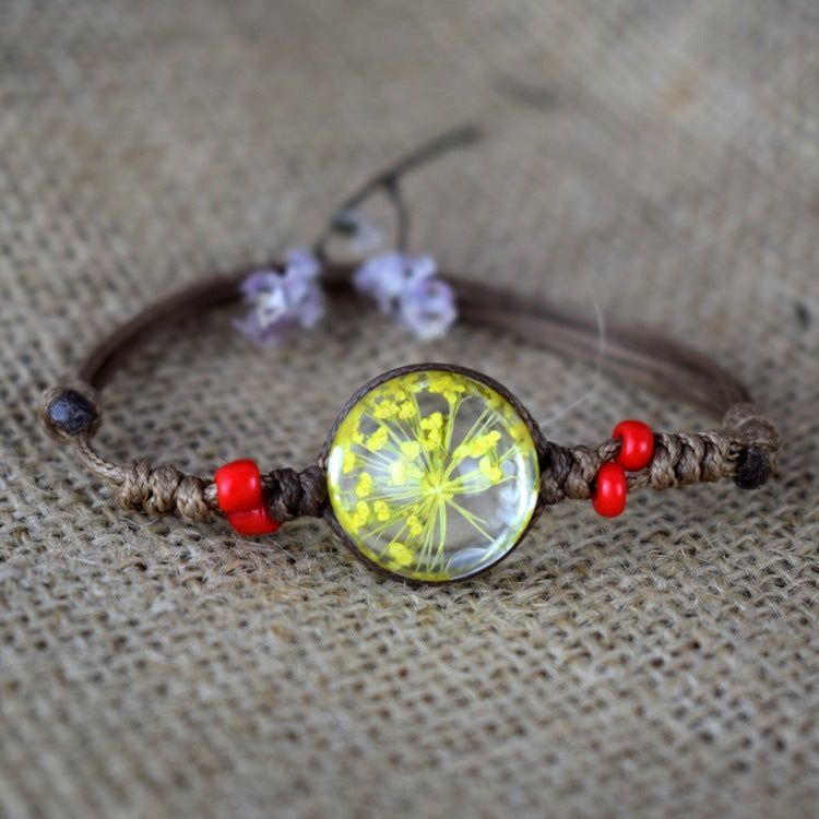 Dried Flower Starry Necklace