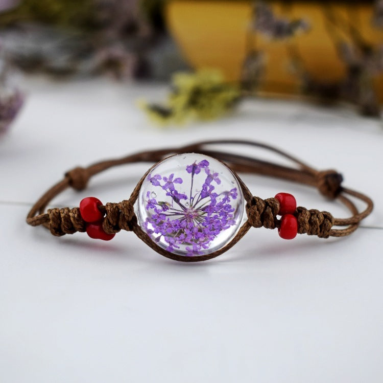 Dried Flower Starry Necklace