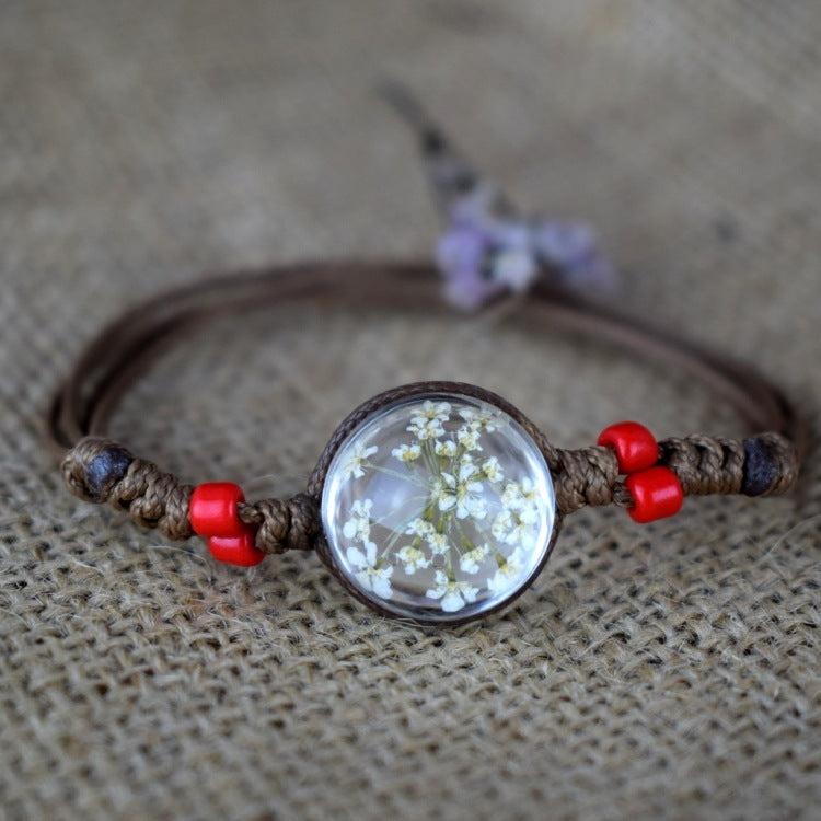 Dried Flower Starry Necklace