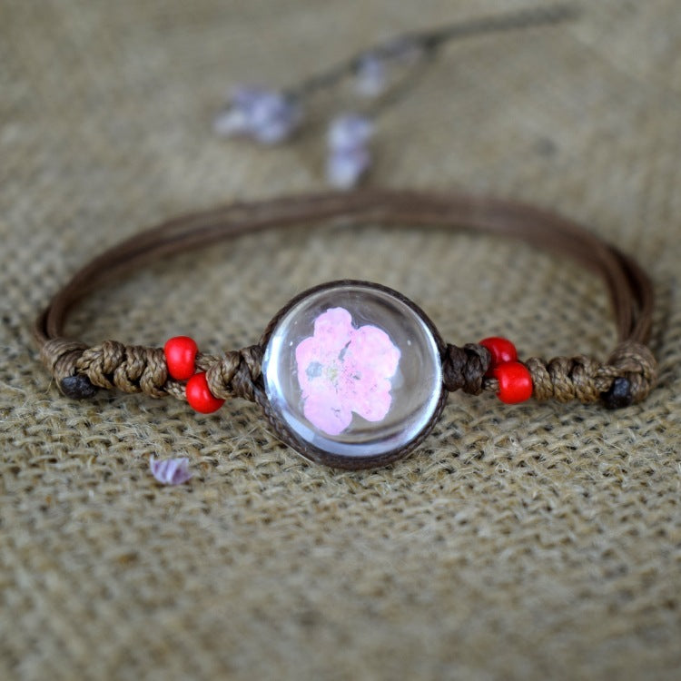 Dried Flower Starry Necklace