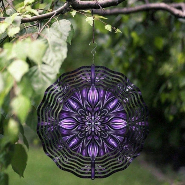 CIFbuy 4-in-1 Solar Wind Spinner For Garden Patio Yard Balcony Outdoor Decor (TikTok, Temu Pick-up Service)