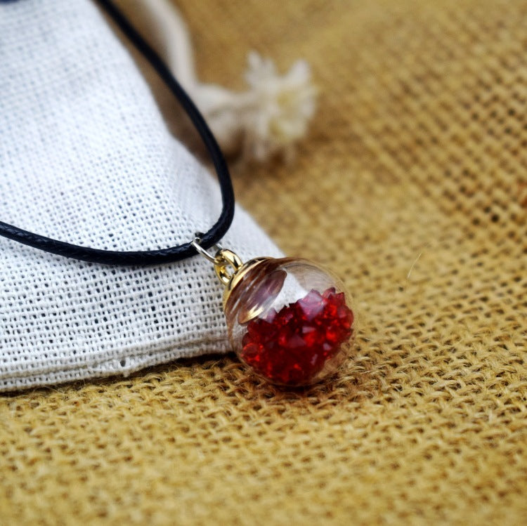 Dried Flower Starry Necklace