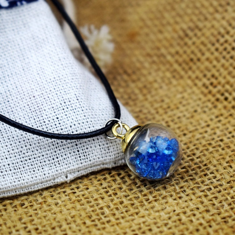 Dried Flower Starry Necklace