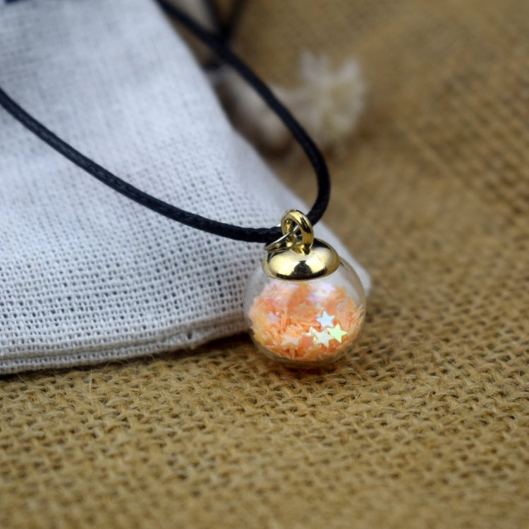 Dried Flower Starry Necklace