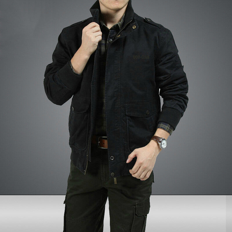 Pure Cotton Washed Casual Cotton Casual Jacket Jacket