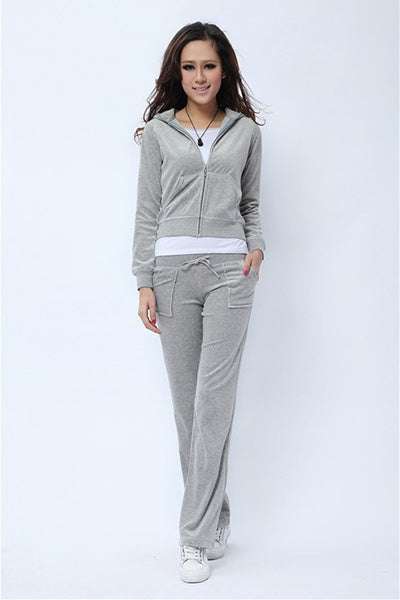 Women's New Velvet Casual Sports Suit