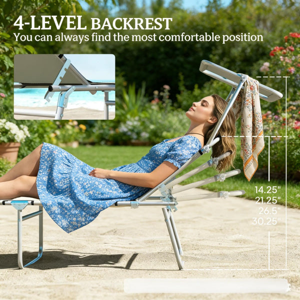 Folding Chaise Lounge Pool Chairs