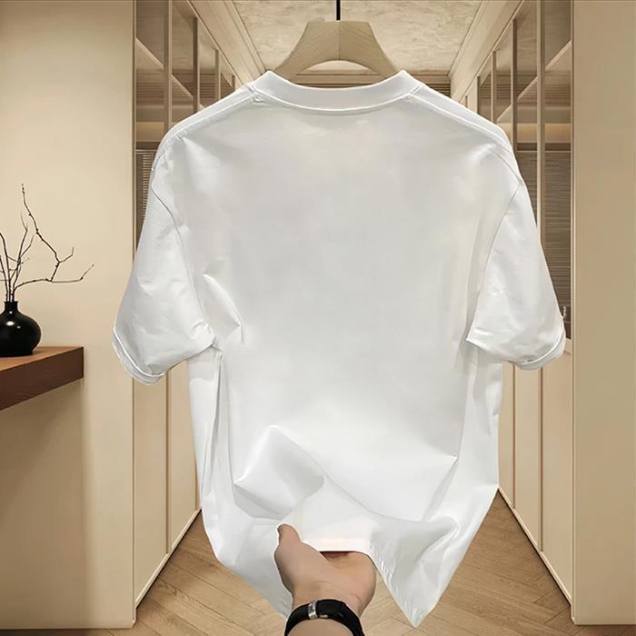 Men's Cotton Printed Short-sleeved T-shirt