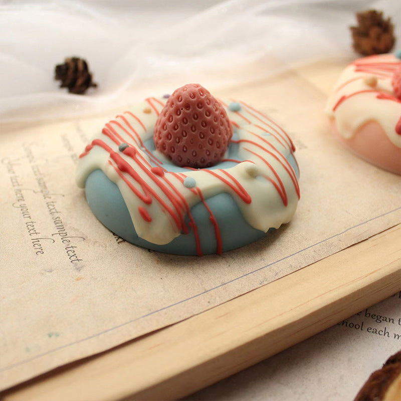 Handmade Soap Donuts With Strawberry Cream