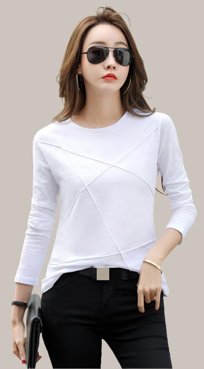 Cotton Long-sleeved Women Loose Blouse