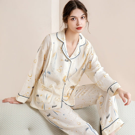 Women's Fashion Casual Cotton Home Wear Suit