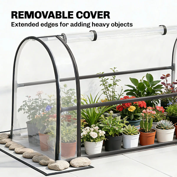 Garden Bed With Mini Greenhouse