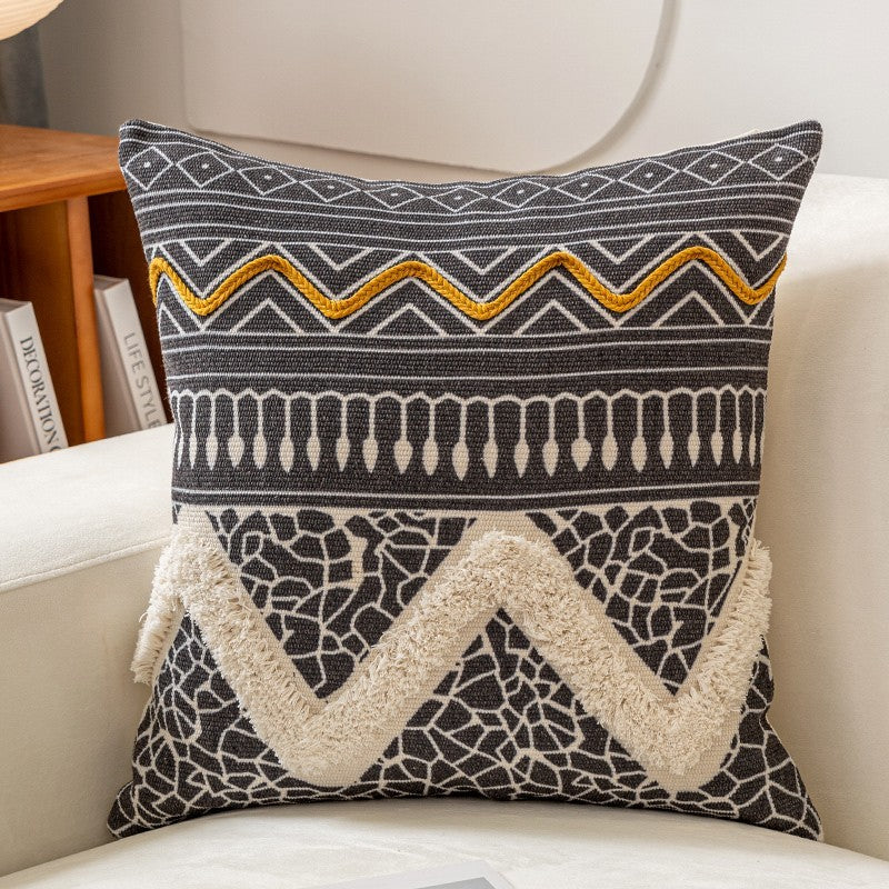 Ethnic Style Pillow Cover Living Room Sofa Tufted Pillow Personality Afternoon Nap Pillow