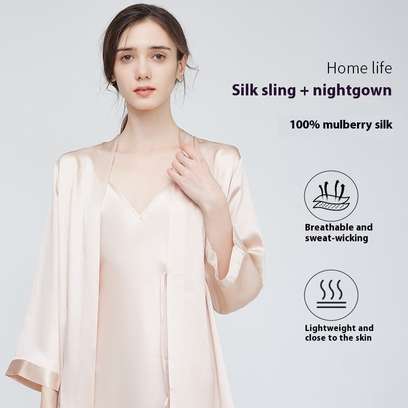 Silk Slip Nightdress Nightgown