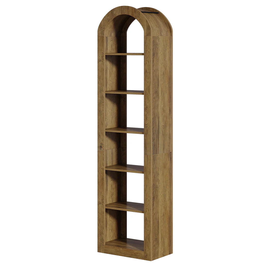 Open Bookcase,Arched Display Shelf