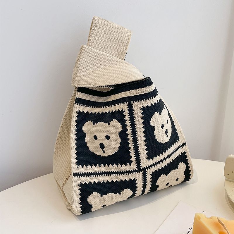 Women's Fashion All-match Hand-carrying Wool Bucket Bag